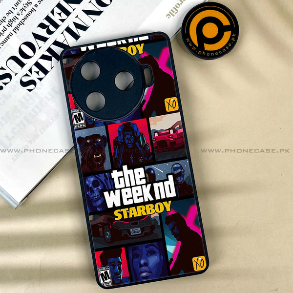 Tecno Camon 30 Pro 5G - The Weeknd Star Boy -  Premium Printed Metal soft Bumper shock Proof Case CS-15726