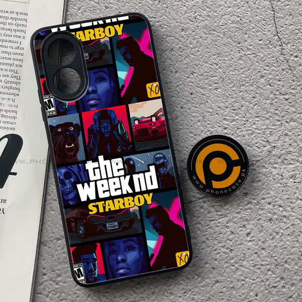 Oppo A18 4G - The Weeknd Star Boy -  Premium Printed Metal soft Bumper shock Proof Case