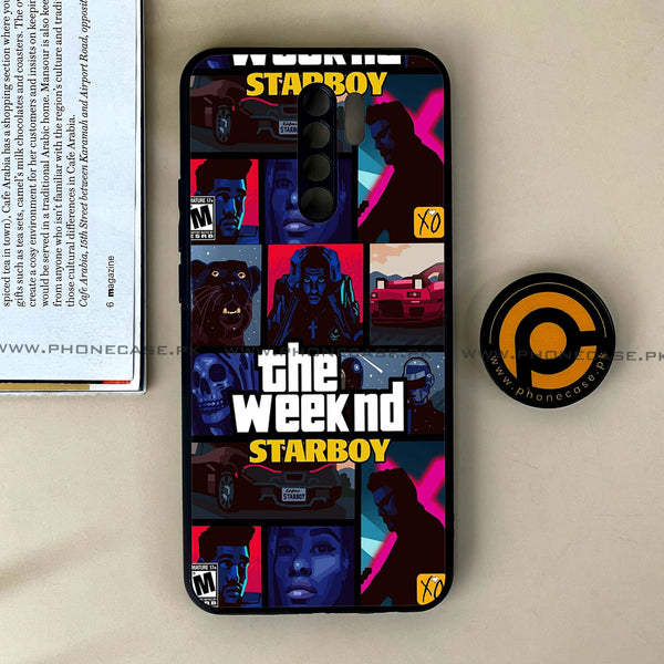 Xiaomi Redmi 9 - The Weeknd Star Boy - Premium Printed Glass soft Bumper Shock Proof Case