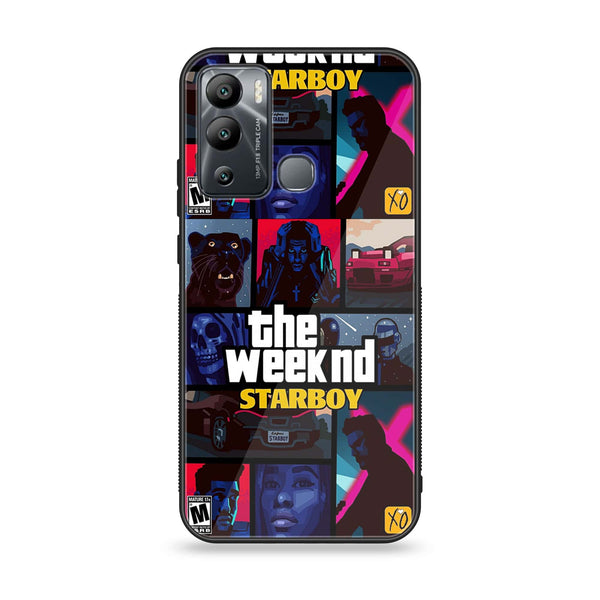 Infinix Hot 12i - The Weeknd Star Boy - Premium Printed Glass soft Bumper Shock Proof Case