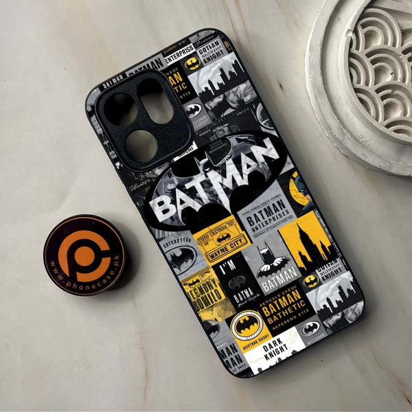 Oppo Reno 14F - The Gotham Collage  - Premium Metal Printed Soft Bumper Shockproof Case
