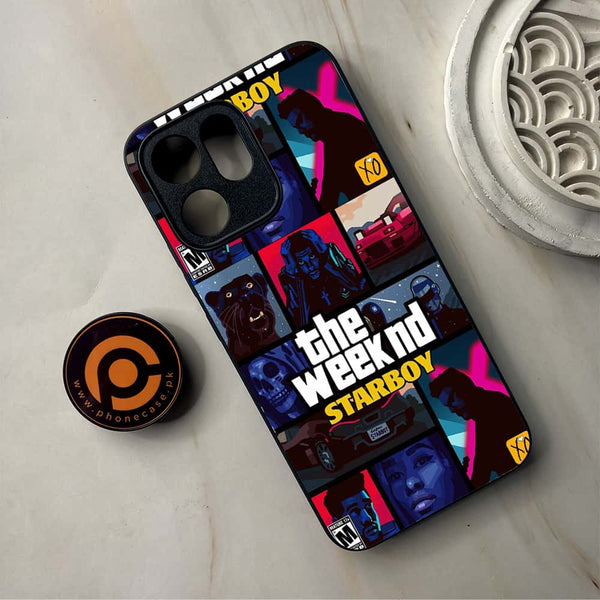 Oppo Reno 14F - The Weeknd Star Boy - Premium Metal Printed Soft Bumper Shockproof Case