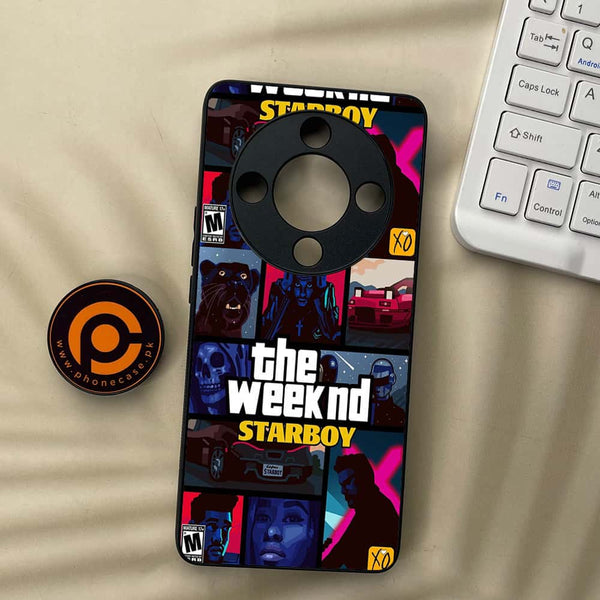 Honor x9b 5G - The Weeknd Star Boy - Premium Metal Printed soft Bumper shock Proof Case
