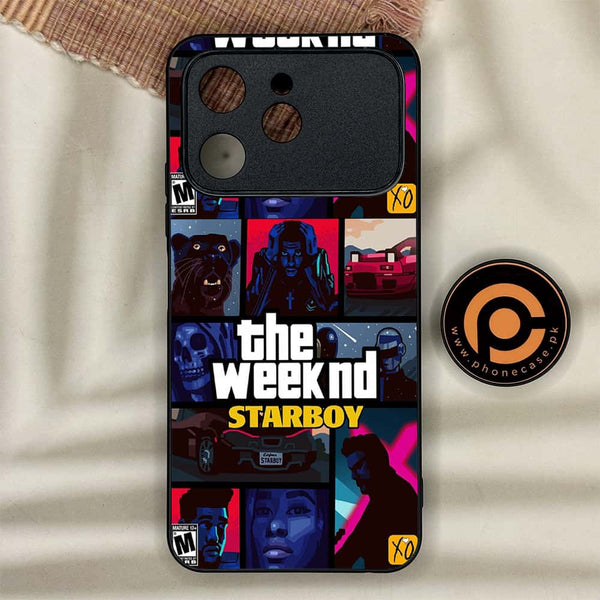 Tecno Spark 40 - The Weeknd Star Boy - Premium Metal Printed soft Bumper shock Proof Case