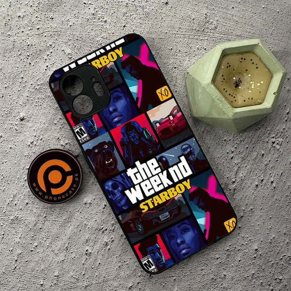 Nothing Phone 2 - The Weeknd Star Boy - Premium Metal Printed soft Bumper shock Proof Case
