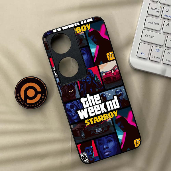 Honor x7b - The Weeknd Star Boy - Premium Metal Printed soft Bumper shock Proof Case