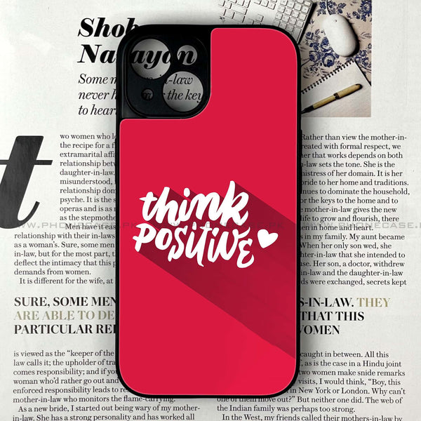 iPhone 13 - Think Positive Design - Premium Printed Glass soft Bumper shock Proof Case