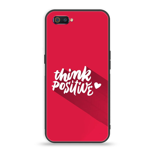 Oppo Realme C2 - Think Positive Design - Premium Printed Glass Case