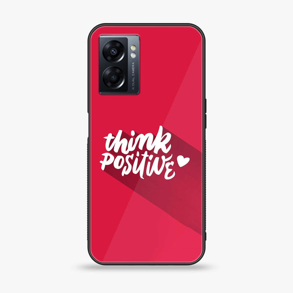 Oppo A77 4G - Think Positive Design -  Premium Printed Metal soft Bumper shock Proof Case