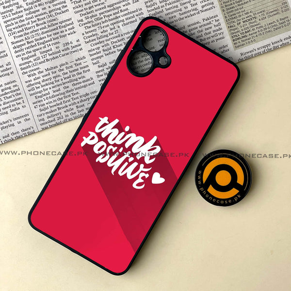 Samsung Galaxy A06 -  Think Positive Design - Premium Metal Printed soft Bumper shock Proof Case  CS-34262