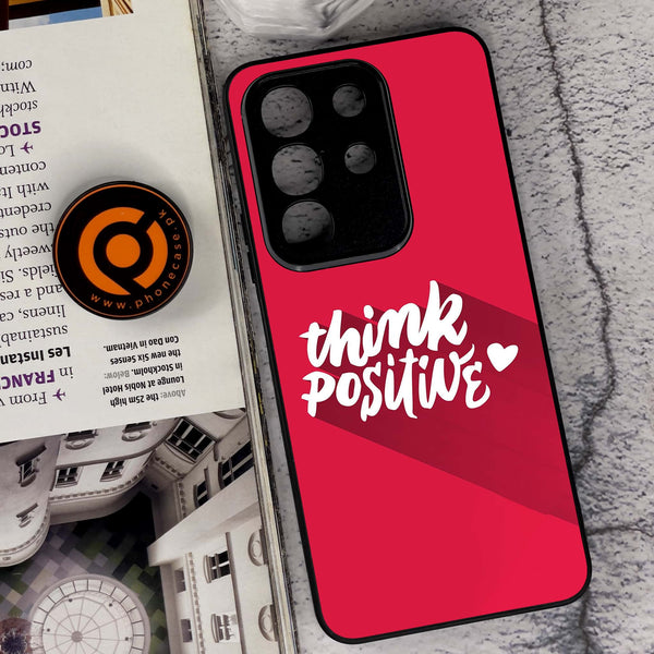 Vivo Y29 4G - Think Positive Design - Premium Metal Printed soft Bumper Shock Proof Case