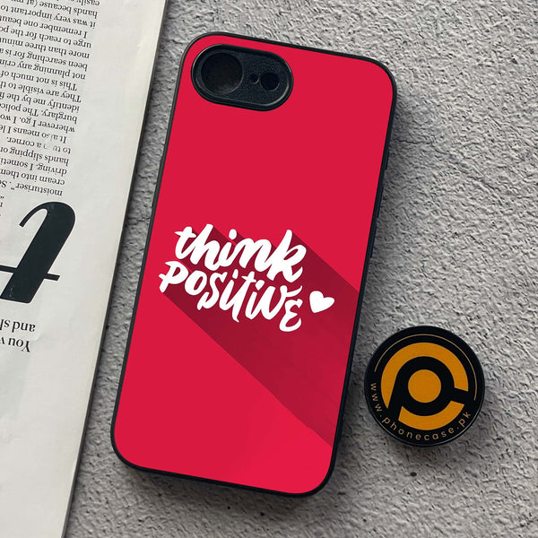 iPhone 16e - Think Positive Design - Premium Metal  Printed soft Bumper shock Proof Case