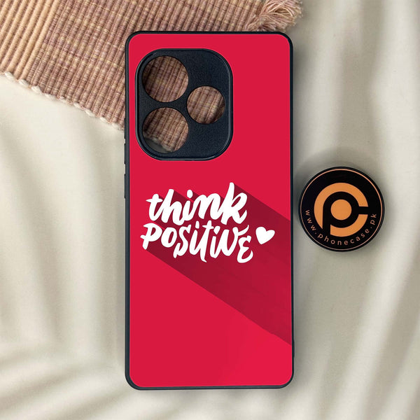 Realme GT 6 - Think Positive Design - Premium Metal Printed soft Bumper shock Proof Case