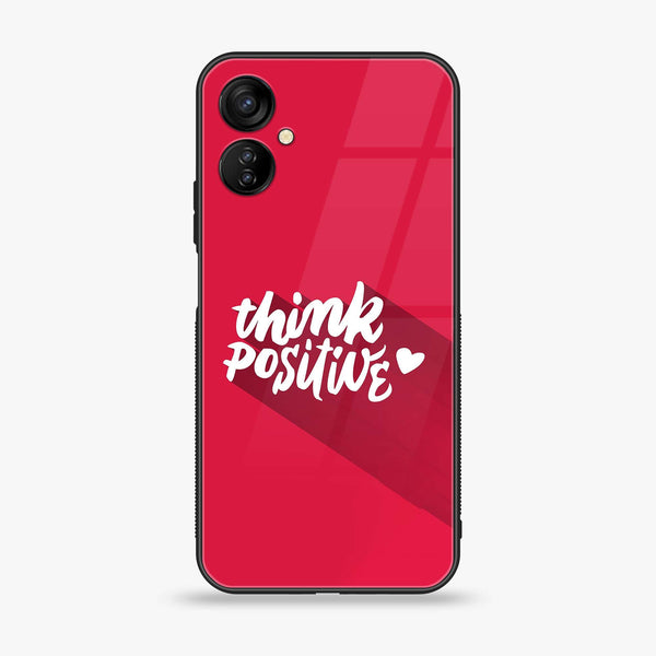 Tecno Spark 9T - Think Positive Design - Premium Printed Glass soft Bumper shock Proof Case