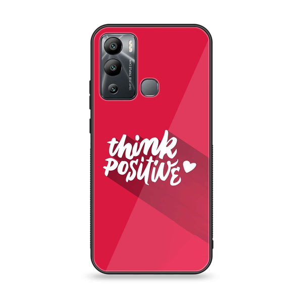 Infinix Hot 12i - Think Positive Design - Premium Printed Glass soft Bumper Shock Proof Case