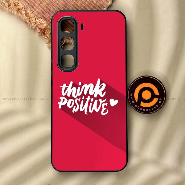 Infinix Hot 60 Pro - Think Positive Design - Premium Metal Printed soft Bumper shock Proof Case