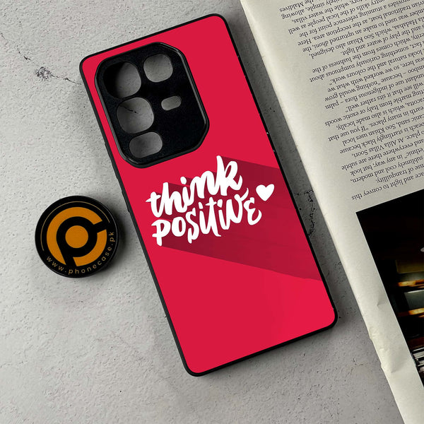 Infinix Note 50 - Think Positive Design - Premium Metal Printed Soft Bumper Shockproof Case