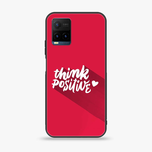 Vivo Y21t - Think Positive Design - Premium Printed Glass soft Bumper Shock Proof Case