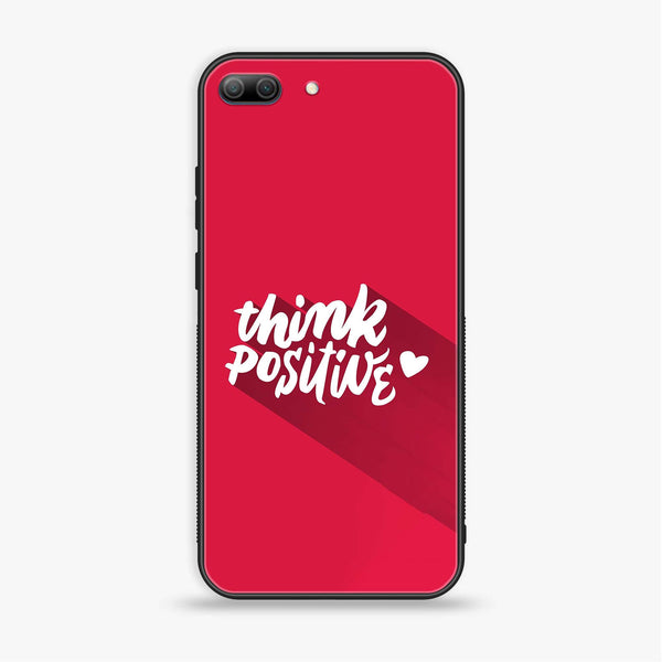 Huawei Honor 9 Lite - Think Positive Design - Premium Printed Glass soft Bumper Shock Proof Case