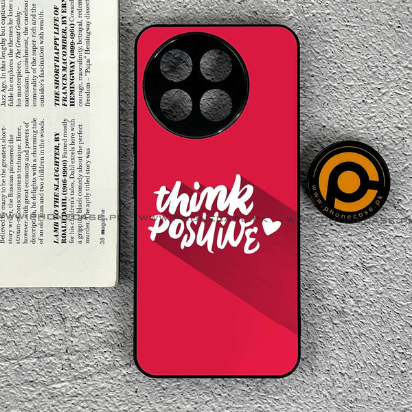 Tecno Spark 30 Pro -  Think Positive Design - Premium Printed Metal soft Bumper shock Proof Case