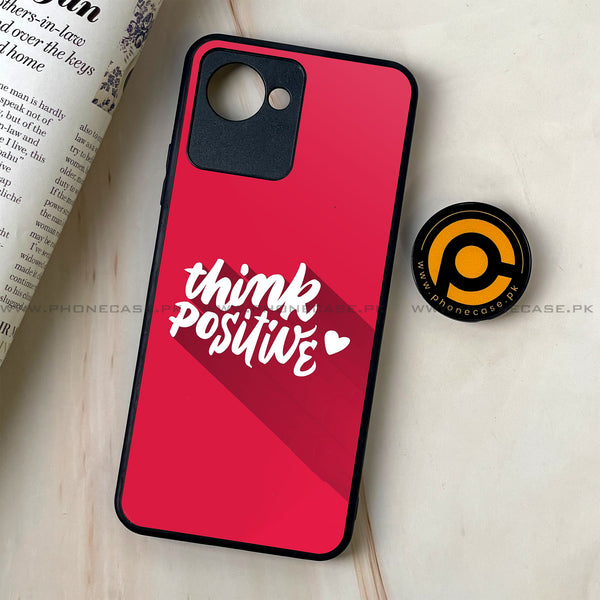 Realme C30 - Think Positive Design - Premium Printed Glass soft Bumper Shock Proof Case