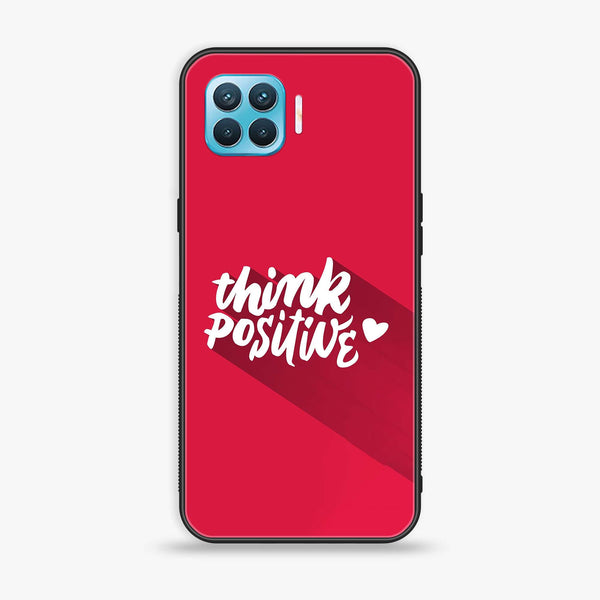 Oppo F17 - Think Positive Design - Premium Printed Glass soft Bumper shock Proof Case CS-15584