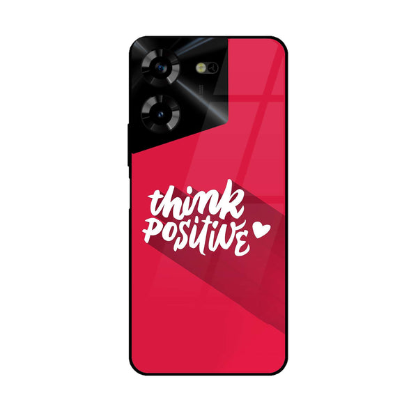 Tecno Pova 5 Pro - Think Positive Design -  Premium Printed Metal soft Bumper shock Proof Case