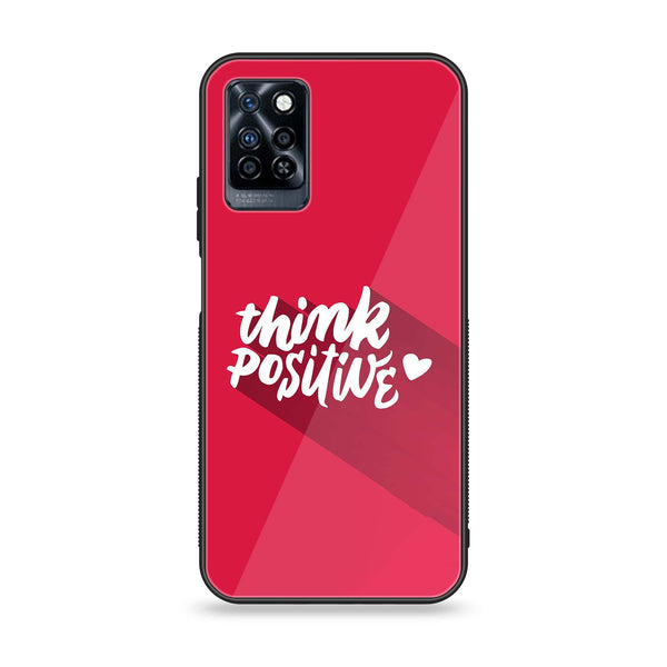 Infinix Note 10 Pro - Think Positive Designy - Premium Printed Glass soft Bumper Shock Proof Case