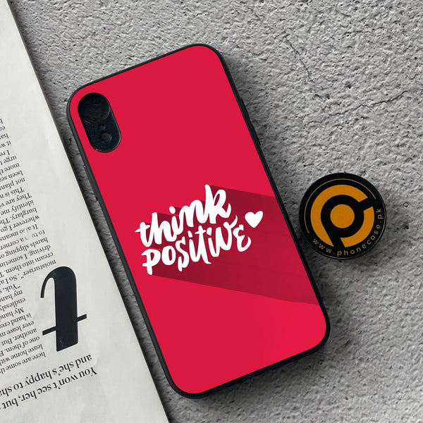 iPhone XR - Think Positive Design - Premium Metal Printed soft Bumper shock Proof Case