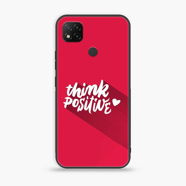 Xiaomi Redmi 9C - Think Positive Design -  Premium Printed Metal soft Bumper shock Proof Case