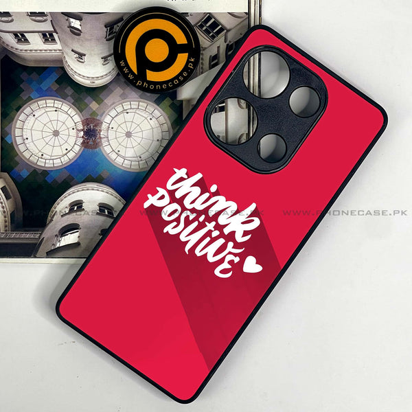Redmi Note 13 Pro 4G / Poco M6 Pro 4G- Think Positive Design - Premium Metal  Printed soft Bumper shock Proof Case CS-28150