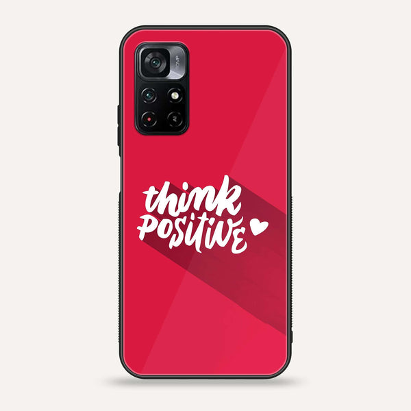 Xiaomi Poco M4 Pro 5G - Think Positive Design -  Premium Printed Metal soft Bumper shock Proof Case