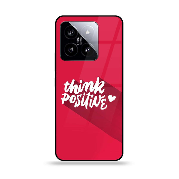 Xiaomi 14 - Think Positive Design -  Premium Printed Metal soft Bumper shock Proof Case