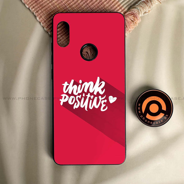 Redmi Note 5/Note 5 Pro - Think Positive Design - Premium Metal Printed soft Bumper shock Proof Case