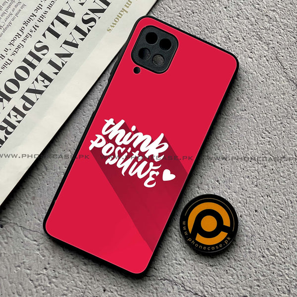 Samsung Galaxy A12 - Think Positive Design - Premium Printed Glass Case