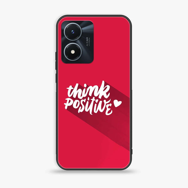 Vivo Y02s - Think Positive Design -  Premium Printed Metal soft Bumper shock Proof Case