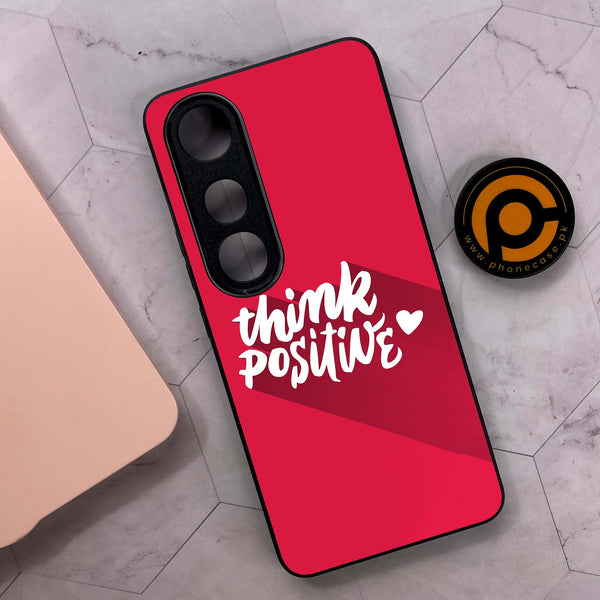 Vivo V50 Lite - Think Positive Design - Premium Metal Printed soft Bumper shock Proof Case