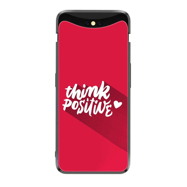 Oppo Find X - Think Positive Design -  Premium Printed Metal soft Bumper shock Proof Case