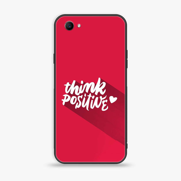 Oppo F7 Youth - Think Positive Design - Premium Printed Glass soft Bumper shock Proof Case