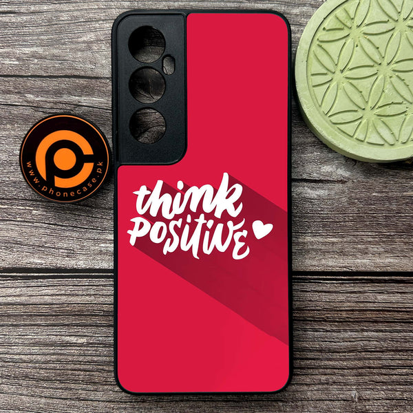 Realme C65  - Think Positive Design - Premium Metal Printed soft Bumper shock Proof Case
