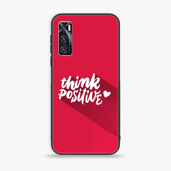 Vivo V20 SE - Think Positive Design - Premium Printed Glass soft Bumper Shock Proof Case