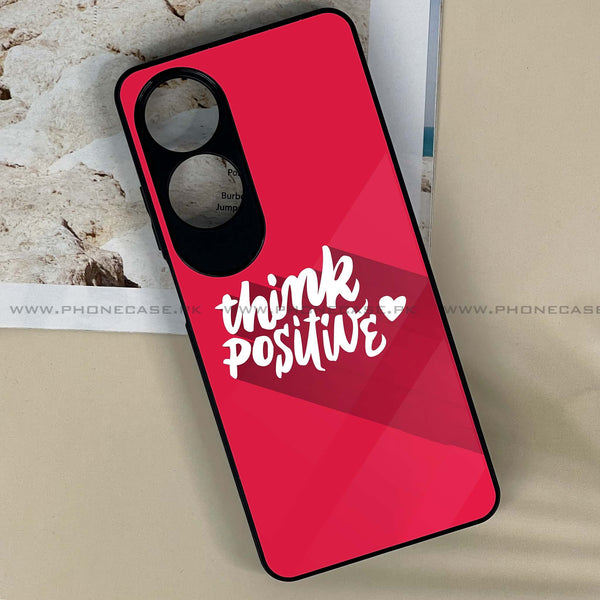 Oppo A60 - Think Positive Design -  Premium Printed Metal soft Bumper shock Proof Case