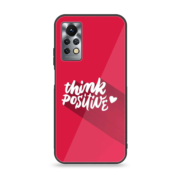 Infinix Note 11s - Think Positive Design - Premium Printed Glass soft Bumper Shock Proof Case