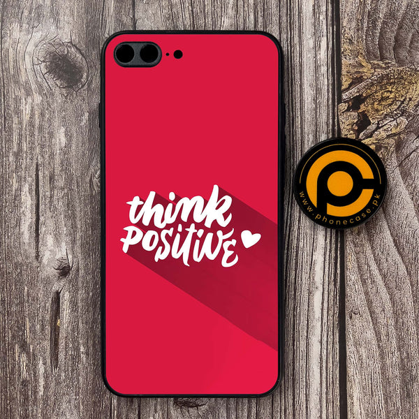 iPhone 7 Plus - Think Positive Design - Premium Metal Printed soft Bumper shock Proof Case