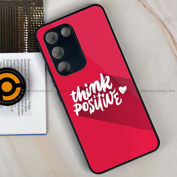 Vivo Y100 - Think Positive Design -  Premium Printed Metal soft Bumper shock Proof Case  CS-33290