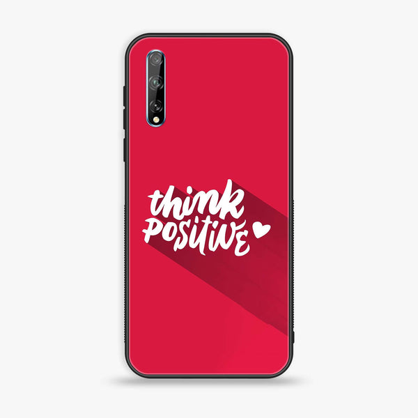 Huawei Y8p - Think Positive Design - Premium Printed Glass soft Bumper Shock Proof Case  CS-24710