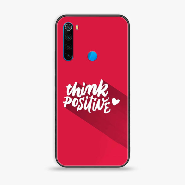 Xiaomi Redmi Note 8 - Think Positive Design - Premium Printed Glass soft Bumper Shock Proof Case