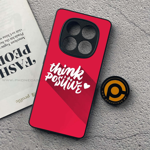 Redmi Note 14 Pro Plus 5G - Think Positive Design - Premium Printed Glass soft Bumper Shock Proof Case
