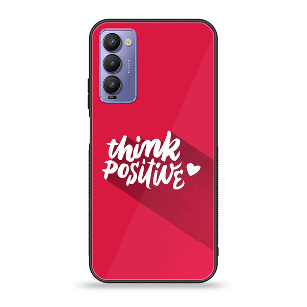 Tecno Camon 18T - Think Positive Design - Premium Printed Glass soft Bumper Shock Proof Case