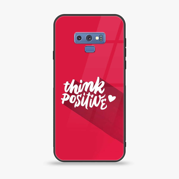 Samsung Galaxy Note 9 - Think Positive Design - Premium Printed Glass soft Bumper Shock Proof Case